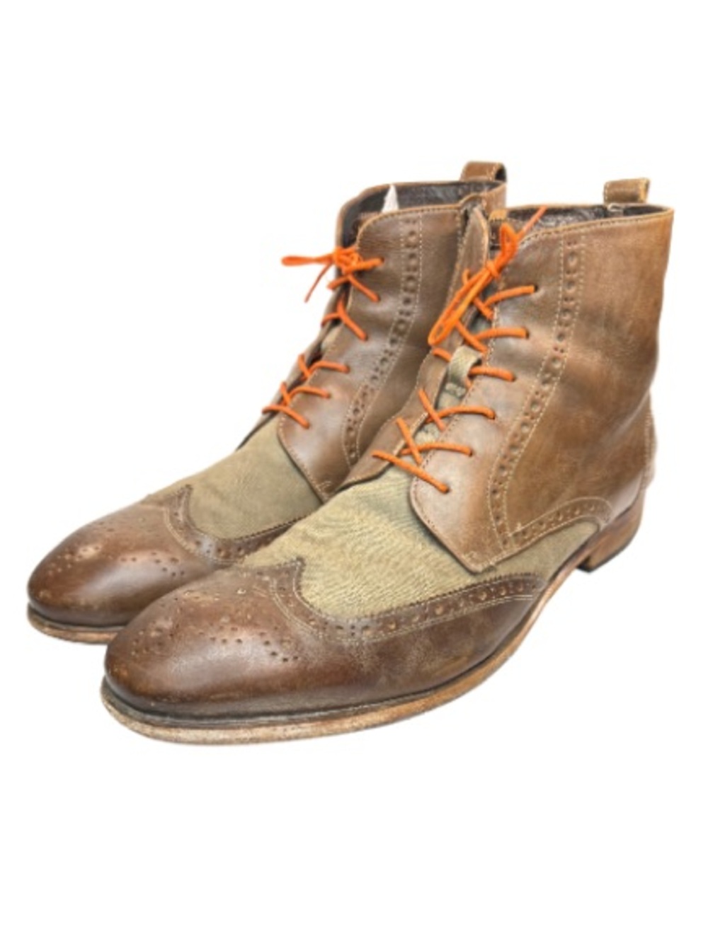 John Varvatos Leather Lace-Up Oxford Boots | 13